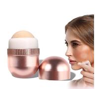 Oil Absorbing Roller, Reusable Washable Mini Facial Massage Volcanic Stone Oil Absorbing Roller Face Oil Control Roller for Oily Skin, Absorb Excess Oil (Pink)