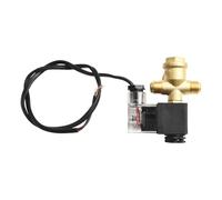 Oil- Air Compressor Solenoid Valve with Check Valve for Quiet Power-Off Exhaust - 3/8" M14×1.5mm, Cast Aluminum, Compatible with Pneumatic Too(A)