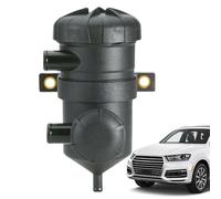 Oil Air Separator Automotive, Motorcycle Oil Can, Efficient Oils and Separation Tank with Outlet Baffle, High Performance Engine Component for Cars & Motorcycles, Color Black