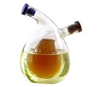 Oil And Vinegar Dispenser Set, Clear Glass Oil And Vinegar Dispenser, Oi-l Vin-egar Cruet Bottle, Glass 2 In 1 O-il Vine-gar Container/Bottle For Kitchen Cooking