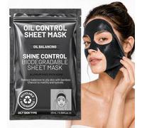 Oil Balancing Shine Control Mask 8 Pcs, Bamboo Charcoal Oil Control Mask, Deep Hydrating and Mattify Skin Sheets, Australian Beaty Care for Glowing Skin (1 Pack of 8 Sheets)