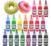 Oil Based Food Coloring, 18 Colors Oil Based Food Coloring for Chocolate, Food Dye for Icing Baking Cake Decorating Cookies Fondant Meringues - 0.25 Fl. Oz/Bottles