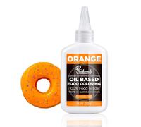 Oil Based Food Coloring Set, Orange Oil Based Food Coloring for Chocolate, Food Grade Food Color Dye for Candy Melts, Baking, Icing, Frosting and Cake Decorating, Flavorless Vibrant - 55g/Bottle