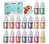 Oil Based Food Colouring - 16 Colours Concentrated Oil Based Food Coloring Set, Food Dye For Cream Cakes, Baked Cake Decoration, Chocolate, Candy, Ice Cream, Doughnuts, Biscuits - (Per Bottle 6ml)