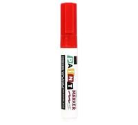 Oil Based Paint Marker Flat Tip Designed For Metal Glass Tire | Durable ink offers professional coverage on rubber and steel, compatible with art projects Red