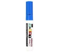 Oil Based Paint Marker Flat Tip Designed For Metal Glass Tire | Durable ink offers professional coverage on rubber and steel, compatible with art projects Blue