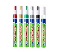 Oil Based Paint Marker Set - Waterproof Fine Nib Ink Pen Kit for Engraving Letters, Six Piece Gravestone Writing Pen for Inscription