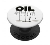 "OIL Be Seeing You" Anti Oil Slick s Anti-Pollution Protest PopSockets Adhesive PopGrip