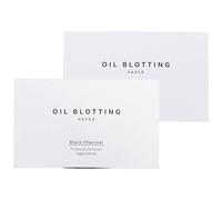Oil Blotting Paper 100 Sheets,Pack of 2 - Natural Black Charcoal Facial Tissues with Premium Washi Japanese Paper, Portable Easy Dispensing, Made in Japan, Skin-Care & Makeup Essential Black