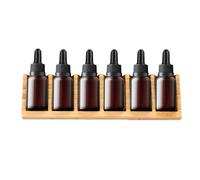 Oil Bottle Shelves-6-Slot Wooden Display, Practical Fragrance Oil Holder | Decorative Oil Table Shelf, Transparent Fragrance Oil Bottle Holder for