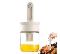 OIL BOTTLE - Silicone Brush Dispenser, Telescopic Drip Tool | Retractable Nozzle Design Precise Coating Accessory Suitable BBQ Pancake Kitchen Task-Driven Application Cooking Routine he
