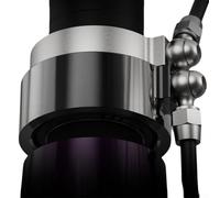 Oil Brake Compatible Hydraulic Bike Headset with For 360 Degree Rotational Capability Precision Machined 7075 Alloy Structural Integrity (black)