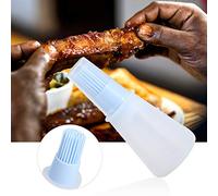 Oil Brush for Cooking, Basting Brush Silicone Bottle Brush 2pcs Silicone Oil Bottle Brush Cooking Brush Food Brush for Olive Oil Honey Sauce (Blue)