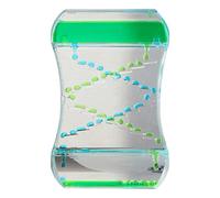 Oil Bubble Hourglass, Calming Visual Sensory Decor for and Attention, Rainbow Flowing with Liquid Timer Toy, Interactive Desk Display for Children Teens Teachers Bedroom, 3.54x1.38x5.51 Inches