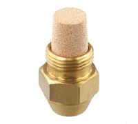 Oil Burner Nozzle, 60 Degree Spray Angle Brass Diesel Injector with 9/16" BSPT Thread for Heating Boiler Furnace, Golden Finish(0.6 60°)