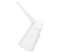 Oil Can with Spout 5 L White Plastic Manual Engine Fueling Jug