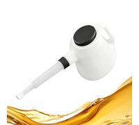 Oil Can with Spout,5L Fluid Dispenser with Lid - Oil Measuring Container Automotive - for Car Engine Machine Kitchen Cooking