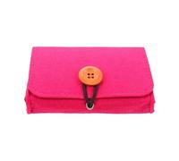 Oil Carrying Case, Felt Travel Storage Pouch Skin Care Oils, Cosmetic Bag, Portable Organizer for Moms, Girlfriends, and Wives, Convenient Travel Bag (Pink, Brown, Dark Gray), pink, Se référer au