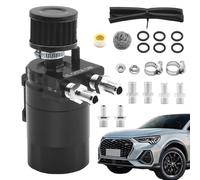 Oil Catch Can Reservoir Tank Kit - 300ml Baffled Separator Catch Can Kit with Breather Filter | Automobiles Accessories, Oil Catcher Tank Reservoir Kit for Motorcycles