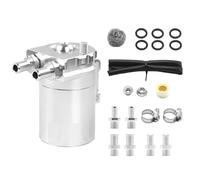 Oil Catch Can - Universal Oil Separator, Aluminum Baffled Tank | 300ml Breather Filter Kit, Engine Oils Separator System, Performance Auto Accessories, Car Modification Parts for Automobiles