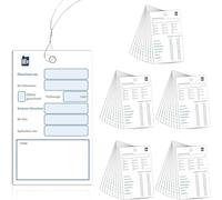 Oil Change Labels with Wire Attachment & Easy to Write Surfaces Service Inspection for Car Maintenance Vehicle Service Stickers