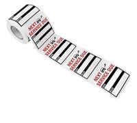 Oil Change Reminder Stickers - Car Service Label Set, Mileage Reminder Decals, Clear Adhesive Maintenance Stickers | Ideal for Auto Shops Drivers Fleet Vehicles and Maintain Regular Checkups