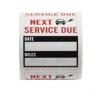 Oil Change Reminder Stickers Clear Lite Pack with 150PCS for Service Tracking