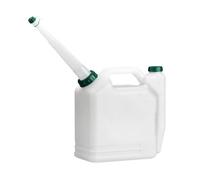 Oil Container with Green Lid and Flexible Spouts - Engine Oil Dispensing Jug, Containers with Spout | 1 Litre Drain Container, Transparent Change Spout