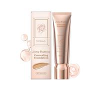 Oil Control Long-Lasting Concealing Foundation, Pore Minimizing Lightweight Blendable Makeup for All-Day Fresh Finish(Natural color,1pcs)