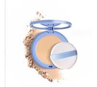 Oil Control Matte Face Pressed Powder,Smooth Flawless Setting Powder Makeup,Long Lasting Waterproof Lightweight Finishing Powder Compact For Women,Controls Shine,0.35oz (02# Natural Beige, 0.35 OZ)