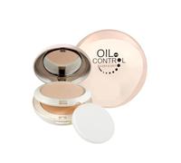 Oil Control Sleek & Soft 2-in-1 Compact Powder (20g) | Sweat & Waterproof | Long-lasting Makeup with Vitamin E & C | Vanilla