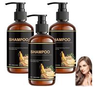 Oil Controlling and Nourishing Shampoo, Thickening Shampoo with Rosemary and Ginger Extraction, Thicken Thinning Hair and Reduce Breakage & Dull Hair, Deeply Cleansing and Nourishing (3pcs)
