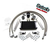 Oil Cooler 19 Row Stainless Steel Kit for VW T5 2.0L TDI CFCA 180PS Bi-Turbo