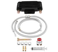 Oil Cooler, 85ml Motorcycle Engine Oil Cooling Radiators System Kit for GY6 100CC-150CC(Black)