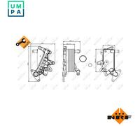 NRF 31357 Engine oil cooler