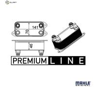 MAHLE Premium Line Oil cooler CLC227000P for MB C/E-CLASS, UNIMOG etc
