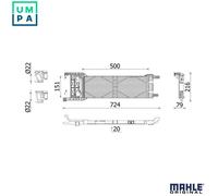 MAHLE ORIGINAL CLC 325 000P Automatic transmission oil cooler