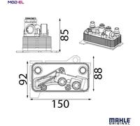 MAHLE CLC 434 000S Automatic transmission oil cooler