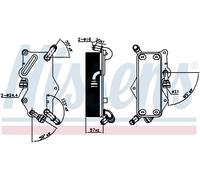 OIL COOLER, AUTOMATIC TRANSMISSION FOR AUDI A6 A7 NISSENS 90942