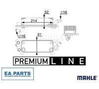 Oil Cooler, automatic transmission for AUDI A6 MAHLE CLC 77 000P