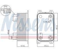 OIL COOLER, AUTOMATIC TRANSMISSION FOR AUDI A8 NISSENS 90941