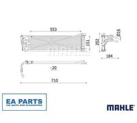 Oil Cooler, automatic transmission for BMW G06 MAHLE CLC 306 000P