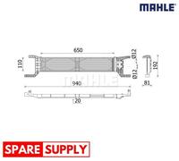 OIL COOLER, AUTOMATIC TRANSMISSION FOR FIAT DUCATO MAHLE CLC 324 000P