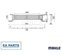 Oil Cooler, automatic transmission for FIAT DUCATO MAHLE CLC 324 000P