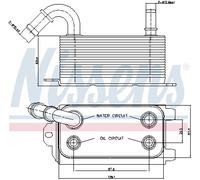 OIL COOLER, AUTOMATIC TRANSMISSION FOR FORD C-MAX ESCAPE FIESTA NISSENS 90661