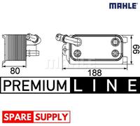 OIL COOLER, AUTOMATIC TRANSMISSION FOR FORD C-MAX ESCAPE MAHLE CLC 72 000P