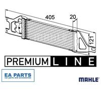 Oil Cooler, automatic transmission for MERCEDES-BENZ W169 MAHLE CLC 57 000P