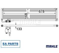 Oil Cooler, automatic transmission for MERCEDES-BENZ X218 MAHLE CLC 232 000P