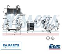 Oil Cooler, automatic transmission for VW PASSAT NISSENS 90732