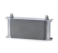 Oil Cooler Engine AN10 Aluminum Radiator 10/13/15/16/19/25/30 Row Oil Cooler Cooling Radiator Replacement Universal(19 rows silver)